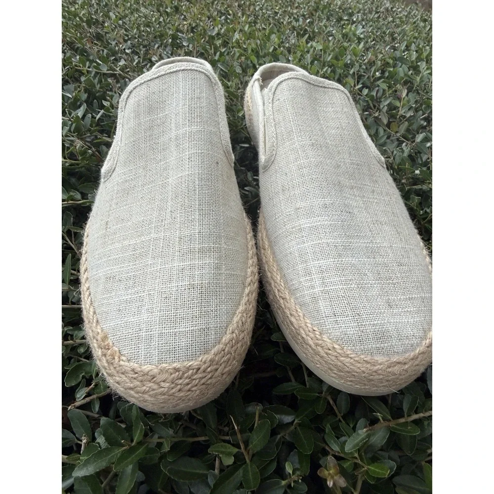 Esprit Neema Espadrille Mule Size 9.5M Natural Linen Summer Slide Casual‎ Shoe